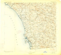 1904 Map of Aguanga, CA, 1914 Print