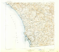 1904 Map of Ramona, CA, 1924 Print