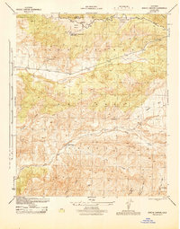 Download a high-resolution, GPS-compatible USGS topo map for Apache Canyon, CA (1945 edition)