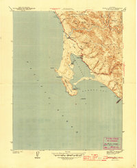 Download a high-resolution, GPS-compatible USGS topo map for Bodega Head, CA (1944 edition)