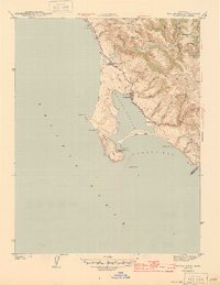 Download a high-resolution, GPS-compatible USGS topo map for Bodega Head, CA (1944 edition)
