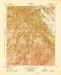 Download a high-resolution, GPS-compatible USGS topo map for Cholame Hills, CA (1943 edition)