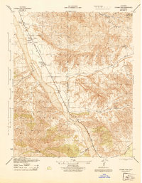 Download a high-resolution, GPS-compatible USGS topo map for Cuyama Peak, CA (1944 edition)