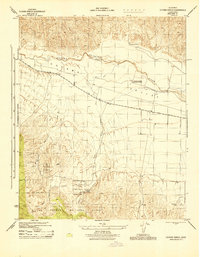 Download a high-resolution, GPS-compatible USGS topo map for Cuyama Ranch, CA (1943 edition)