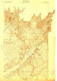 preview thumbnail of historical topo map of Madera County, CA in 1921