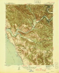 Download a high-resolution, GPS-compatible USGS topo map for Duncans Mills, CA (1945 edition)