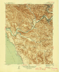 Download a high-resolution, GPS-compatible USGS topo map for Duncans Mills, CA (1945 edition)