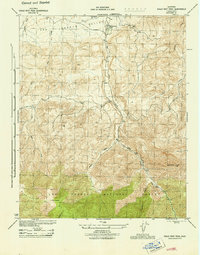Download a high-resolution, GPS-compatible USGS topo map for Eagle Rest Peak, CA (1944 edition)