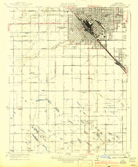 Download a high-resolution, GPS-compatible USGS topo map for Fresno, CA (1942 edition)
