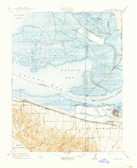 Download a high-resolution, GPS-compatible USGS topo map for Honker Bay, CA (1918 edition)
