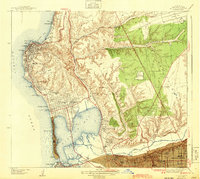 Download a high-resolution, GPS-compatible USGS topo map for La Jolla, CA (1943 edition)