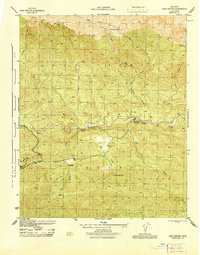 Download a high-resolution, GPS-compatible USGS topo map for Lion Canyon, CA (1944 edition)
