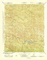 Download a high-resolution, GPS-compatible USGS topo map for Little Pine Mountain, CA (1944 edition)