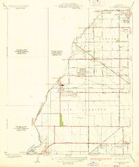 historical topo map of Los Alamitos, CA in 1935