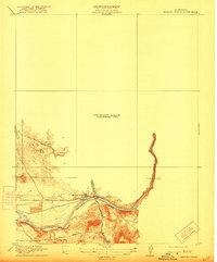 Download a high-resolution, GPS-compatible USGS topo map for Merced Falls, CA (1922 edition)