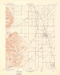1917 Map of Newman, 1938 Print