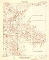 preview thumbnail of historical topo map of Kern County, CA in 1936