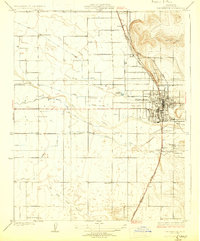 Download a high-resolution, GPS-compatible USGS topo map for Porterville, CA (1929 edition)