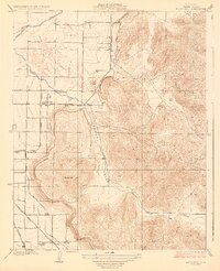 preview thumbnail of historical topo map of Tulare County, CA in 1927