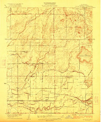 preview thumbnail of historical topo map of Fresno County, CA in 1922
