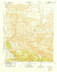 preview thumbnail of historical topo map of Kern County, CA in 1945