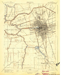1913 Map of Stockton, 1943 Print