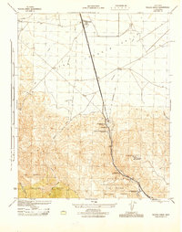 Download a high-resolution, GPS-compatible USGS topo map for Tecuya Creek, CA (1945 edition)