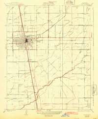 Download a high-resolution, GPS-compatible USGS topo map for Tulare, CA (1943 edition)