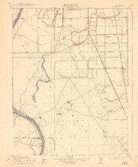1910 Map of Vernon, 1943 Print