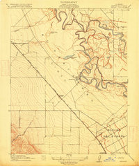 Download a high-resolution, GPS-compatible USGS topo map for Westley, CA (1915 edition)