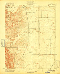 preview thumbnail of historical topo map of Solano County, CA in 1917