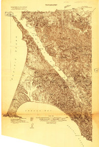Download a high-resolution, GPS-compatible USGS topo map for Point Reyes, CA (1916 edition)