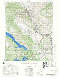Download a high-resolution, GPS-compatible USGS topo map for Bradley, CA (1976 edition)