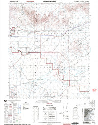 preview thumbnail of historical topo map of Imperial County, CA in 2002