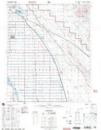 preview thumbnail of historical topo map of Imperial County, CA in 2002