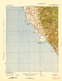 Download a high-resolution, GPS-compatible USGS topo map for Ano Nuevo, CA (1942 edition)