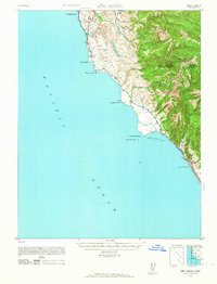 Download a high-resolution, GPS-compatible USGS topo map for Ano Nuevo, CA (1964 edition)