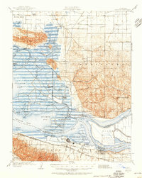 preview thumbnail of historical topo map of Antioch, CA in 1907