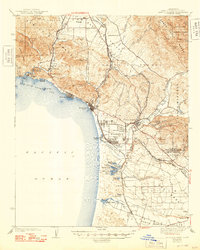 preview thumbnail of historical topo map of Arroyo Grande, CA in 1942