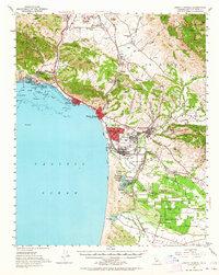 Download a high-resolution, GPS-compatible USGS topo map for Arroyo Grande, CA (1964 edition)