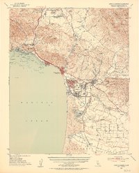 preview thumbnail of historical topo map of Arroyo Grande, CA in 1952