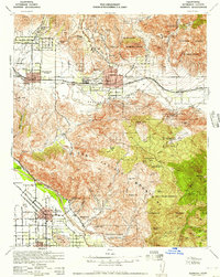 Download a high-resolution, GPS-compatible USGS topo map for Banning, CA (1952 edition)
