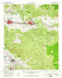 Download a high-resolution, GPS-compatible USGS topo map for Banning, CA (1961 edition)