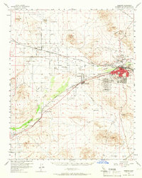 preview thumbnail of historical topo map of Barstow, CA in 1956