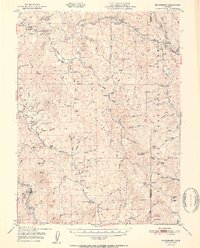 Download a high-resolution, GPS-compatible USGS topo map for Blocksburg, CA (1951 edition)