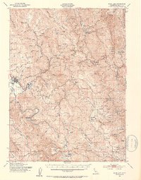 Download a high-resolution, GPS-compatible USGS topo map for Blue Lake, CA (1953 edition)