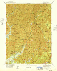 Download a high-resolution, GPS-compatible USGS topo map for Bollibokka Mtn, CA (1949 edition)