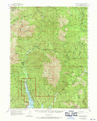 preview thumbnail of historical topo map of Trinity County, CA in 1969