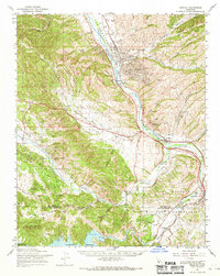 Download a high-resolution, GPS-compatible USGS topo map for Bradley, CA (1968 edition)