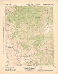 preview thumbnail of historical topo map of Kern County, CA in 1943